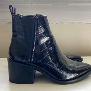 Steven Madden Patent Leather Booties